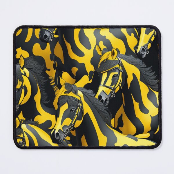 Item preview, Yellow and black horse pattern designed and sold by Rothnaric.