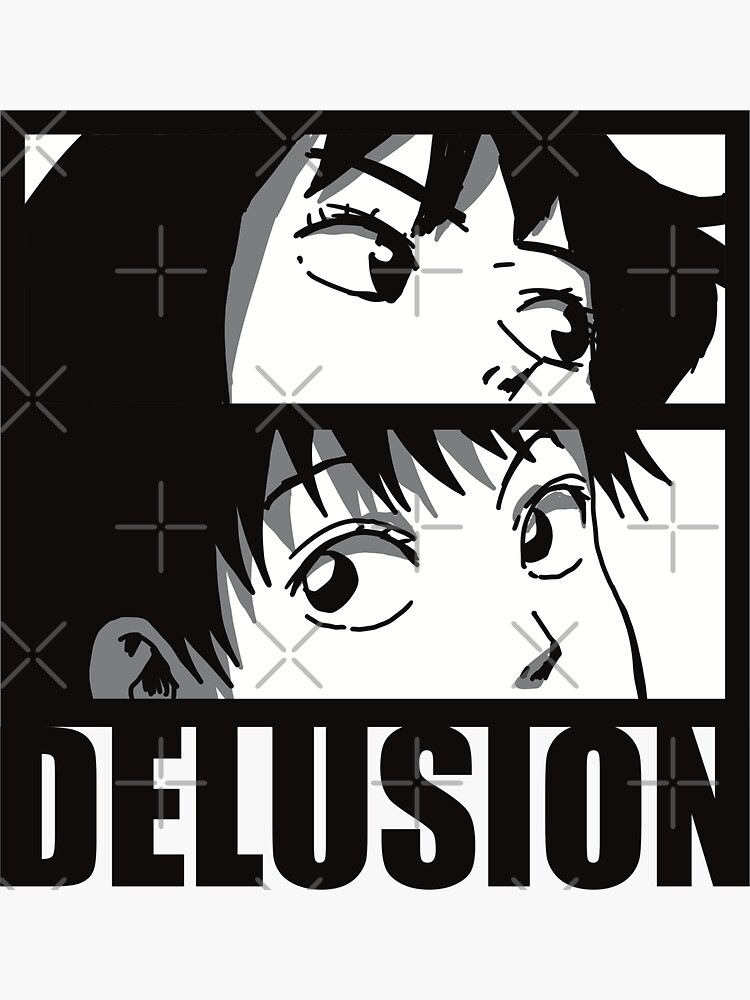 Heavenly Delusion or Tengoku Daimakyou Anime and Manga Characters Kiruko x  Maru in Aesthetic Design - Black - Heavenly Delusion - Sticker