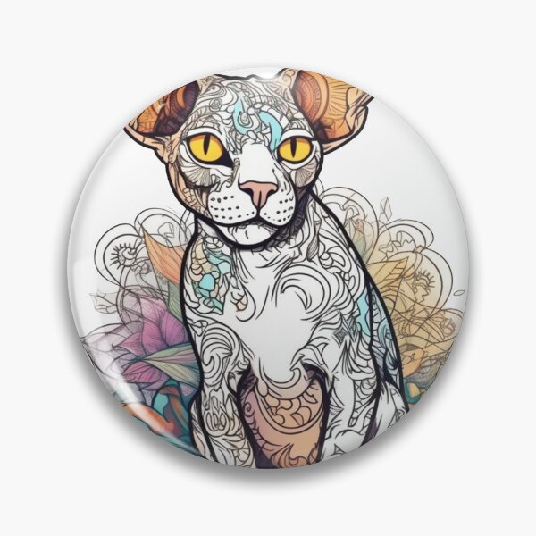 Item preview, & Sleek Cornish Rex Co: Feline Design for Playful - Hypoallergenic, Playful & Intelligent Cat Breed Graphic Design designed and sold by DooodleGod.