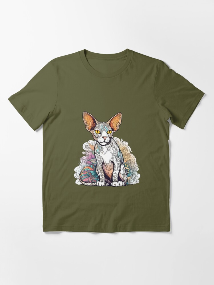  Sleek Cornish Rex Co: Feline Design for Playful - Hypoallergenic, Playful  & Intelligent Cat Breed Graphic Design Essential T-Shirt for Sale by  DooodleGod