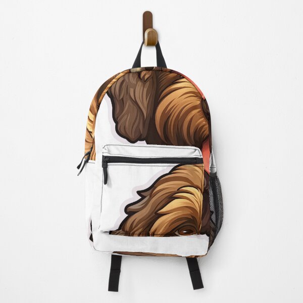Item preview, Brown labradoodle dog cartoon emoji designed and sold by DrFaust-Designs.