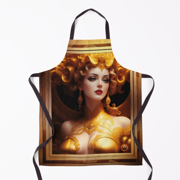 Item preview, Athasia The Golden Goddess Stunning Fantasy AI Concept Art Portrait by Xzendor7 designed and sold by Xzendor7 Digital Art Creations.