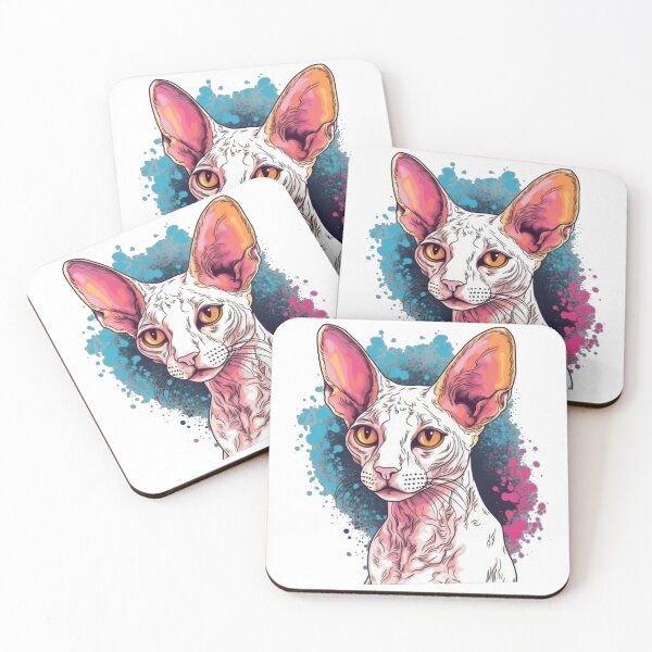 Item preview, & Sleek Cornish Rex Co: Feline Design for Playful - Hypoallergenic, Playful & Intelligent Cat Breed Graphic Design designed and sold by DooodleGod.