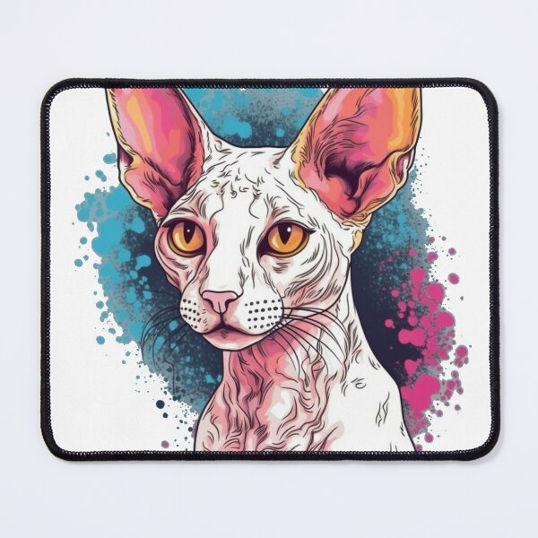 Item preview, & Sleek Cornish Rex Co: Feline Design for Playful - Hypoallergenic, Playful & Intelligent Cat Breed Graphic Design designed and sold by DooodleGod.