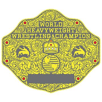 Artwork thumbnail, Big Gold Belt Main Plate by nixongraphics