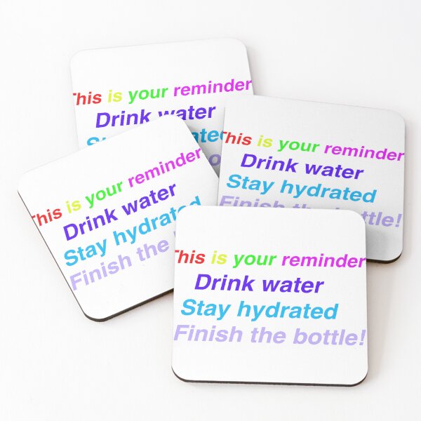 Item preview, Drink water reminder designed and sold by Fundigitalart.