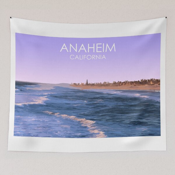 Item preview, Anaheim, California, USA, Travel Print designed and sold by summattodraw.