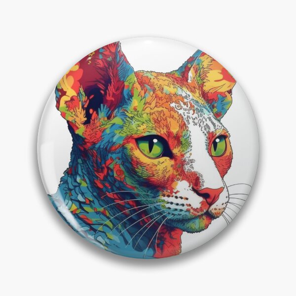Artikelvorschau, Cat Portrait Art: Curly-Haired Cornish Rex by Curly Cuties Art entworfen und verkauft von DooodleGod.