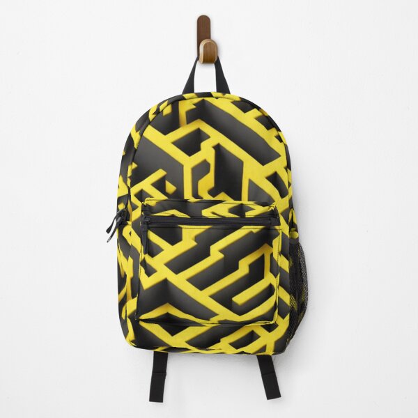 Item preview, Detailed yellow and charcoal black maze pattern designed and sold by Rothnaric.