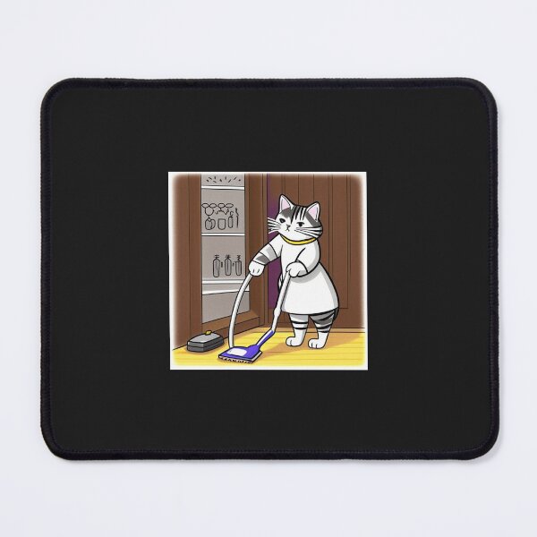 Item preview, Drawing of a cat doing chores designed and sold by cesavision.