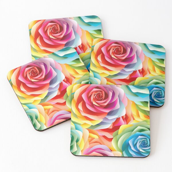 Item preview, Rainbow Rose Heads designed and sold by raviolli000.