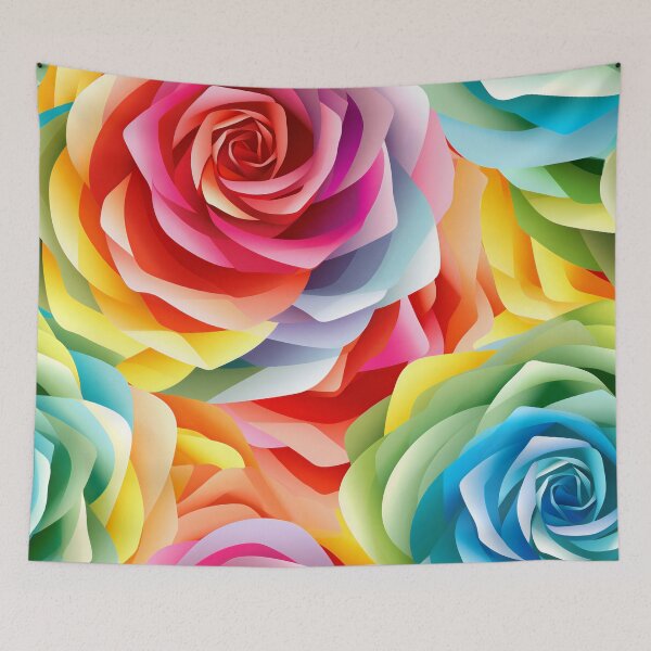 Item preview, Rainbow Rose Heads designed and sold by raviolli000.