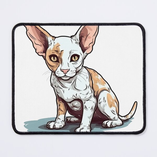 Item preview, Cornish Rex Cat Breed Cartoon - For Playful Feline by Rexcellent Pets designed and sold by DooodleGod.