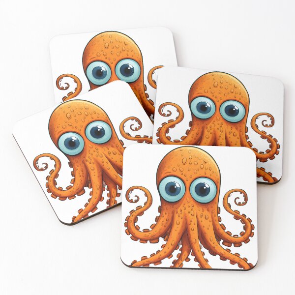 Item preview, Hyper-Detailed Orange Octopus designed and sold by aigcx.