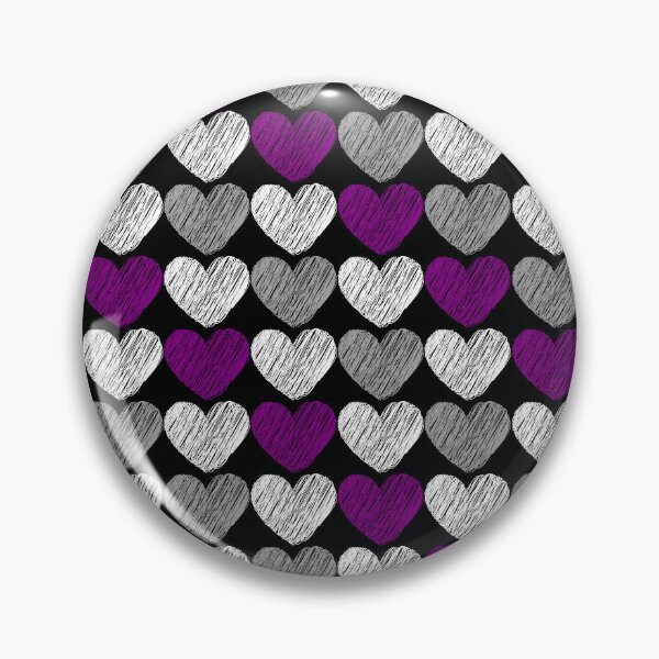 Item preview, Subtle Asexual Flag Hearts Pattern designed and sold by ontrendshirts.