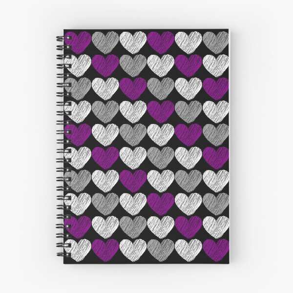 Item preview, Subtle Asexual Flag Hearts Pattern designed and sold by ontrendshirts.