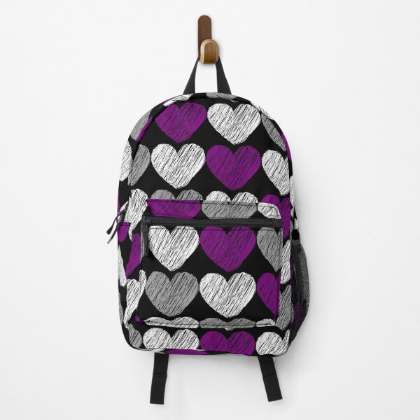 Item preview, Subtle Asexual Flag Hearts Pattern designed and sold by ontrendshirts.