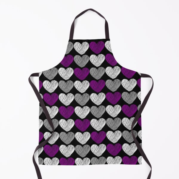 Item preview, Subtle Asexual Flag Hearts Pattern designed and sold by ontrendshirts.