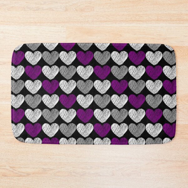 Item preview, Subtle Asexual Flag Hearts Pattern designed and sold by ontrendshirts.