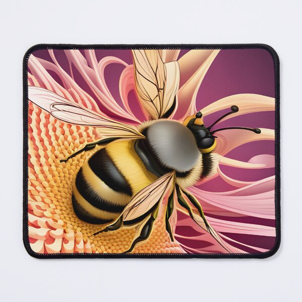 Item preview, Harmonic Hive: A Fractal Dance of Bee and Bloom designed and sold by CreativeCircus.