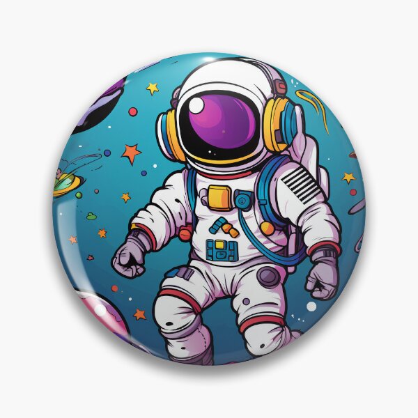 Item preview, The small astronaut  Fun floating in space Colorful designed and sold by KimierArt.