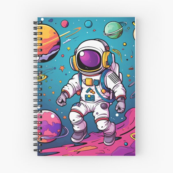 Item preview, The small astronaut  Fun floating in space Colorful designed and sold by KimierArt.