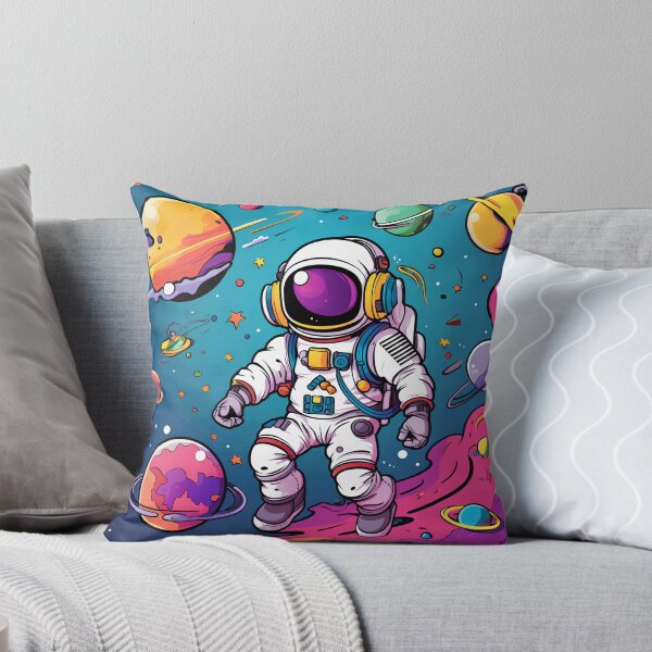 Item preview, The small astronaut  Fun floating in space Colorful designed and sold by KimierArt.
