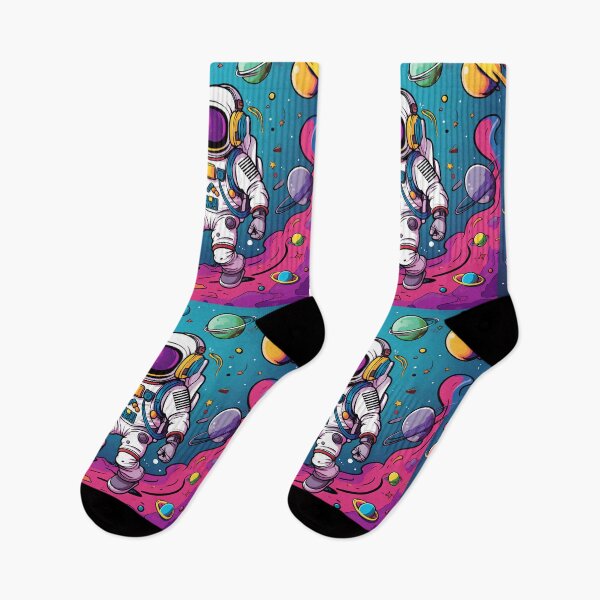 Item preview, The small astronaut  Fun floating in space Colorful designed and sold by KimierArt.