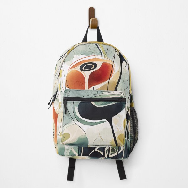 Item preview, Abstract art poppies print designed and sold by kusamono-art.