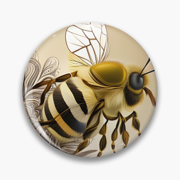 Item preview, Golden Harmony: A Fractal Blossom and Zentangle Bee Dance designed and sold by CreativeCircus.