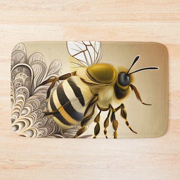 Item preview, Golden Harmony: A Fractal Blossom and Zentangle Bee Dance designed and sold by CreativeCircus.