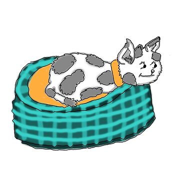 Artwork thumbnail, Lazy Daisy sleepy cat cute and silly by cruzinjewlz