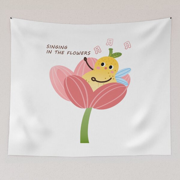Item preview, Singing In The Flowers, Cute Pear designed and sold by Lychee Design.