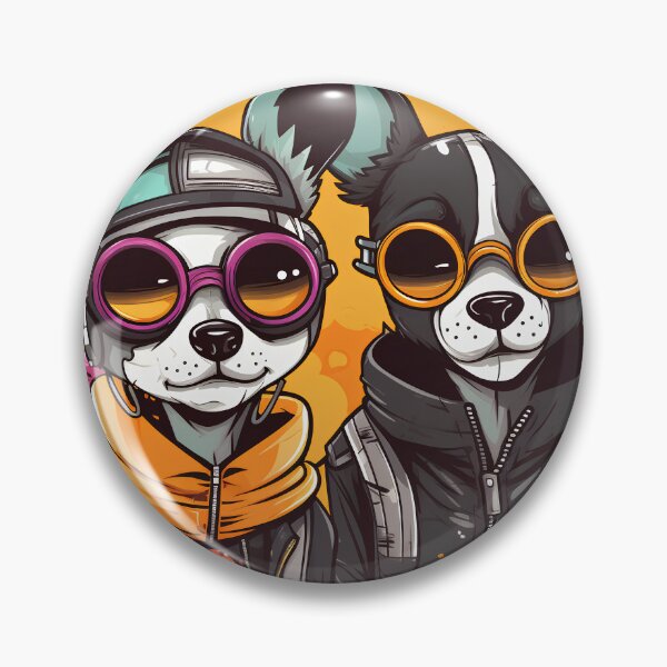 Item preview, Cool couple dogs Cartoon designed and sold by KimierArt.