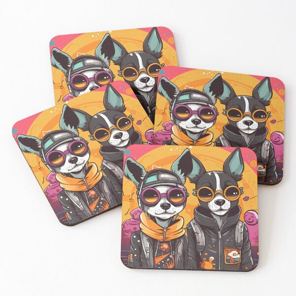 Item preview, Cool couple dogs Cartoon designed and sold by KimierArt.