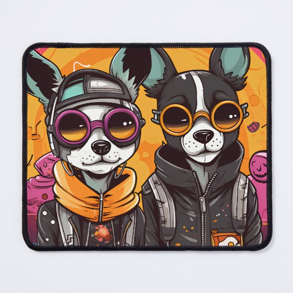 Item preview, Cool couple dogs Cartoon designed and sold by KimierArt.