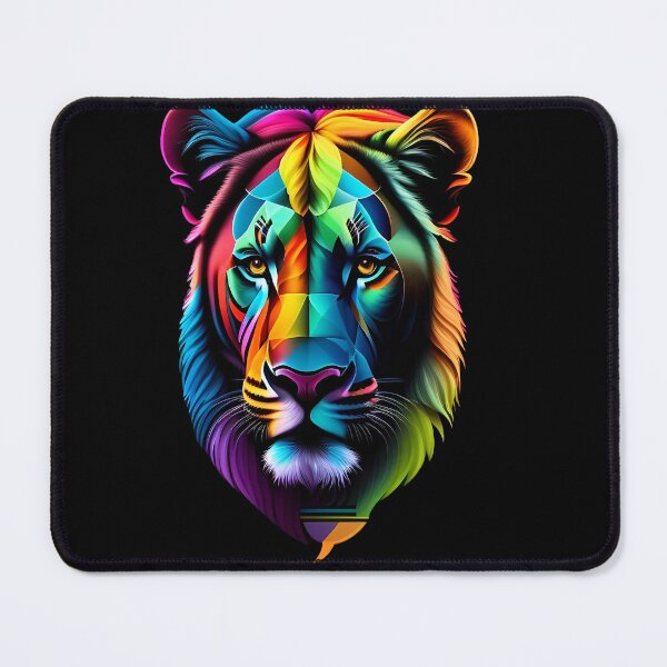 Item preview, Color loin - Rainbow King: Captivating Colors Adorn Majestic Lion designed and sold by cogozone.