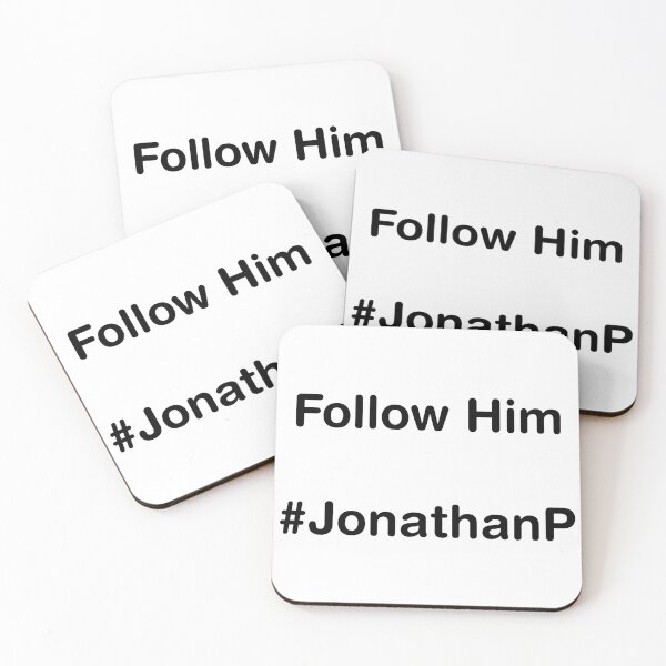 Item preview, Copy of Follow Him #JonathanP Black on White Text 1 designed and sold by JonathanP514.