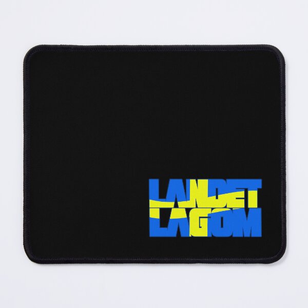 Item preview, Landet Lagom, Swedish flag as text designed and sold by Nawsome Designs.