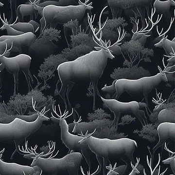 Aperçu de l'œuvre Dream of spirit animals pattern de Rothnaric