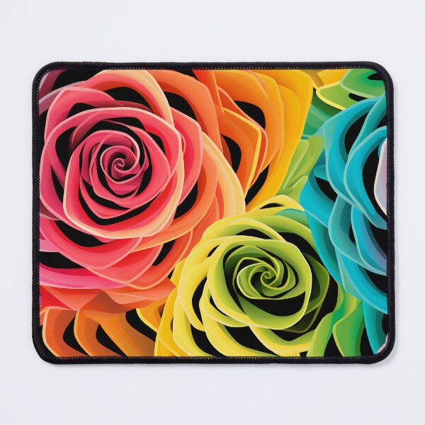Item preview, Hypnotic Vibrant Rose Heads designed and sold by raviolli000.