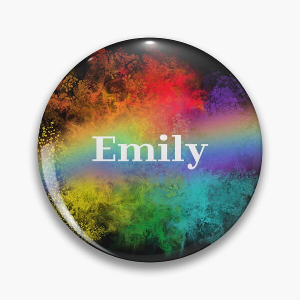 Artikelvorschau, Emily | Emily Pride Regenbogenname | LGBTQIA+ Pride-Farbe entworfen und verkauft von ShroomMagic.