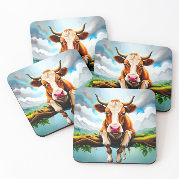 Item preview, Rural Graffiti: A Bovine Perch in Technicolor designed and sold by CreativeCircus.