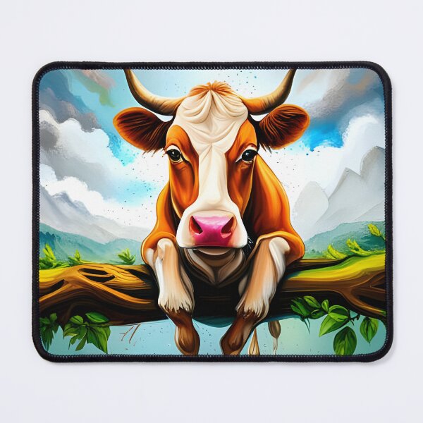 Item preview, Rural Graffiti: A Bovine Perch in Technicolor designed and sold by CreativeCircus.