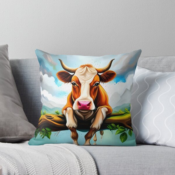 Item preview, Rural Graffiti: A Bovine Perch in Technicolor designed and sold by CreativeCircus.