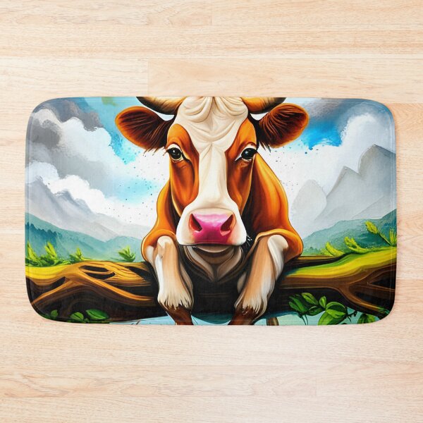 Item preview, Rural Graffiti: A Bovine Perch in Technicolor designed and sold by CreativeCircus.