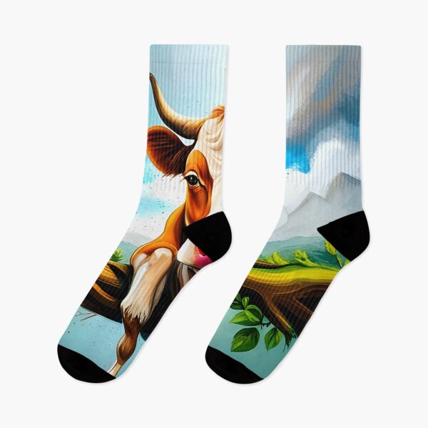 Item preview, Rural Graffiti: A Bovine Perch in Technicolor designed and sold by CreativeCircus.