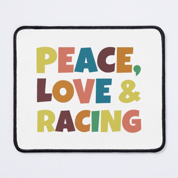 Item preview, Peace, Love and Racing Retro Design designed and sold by David Speed Design.