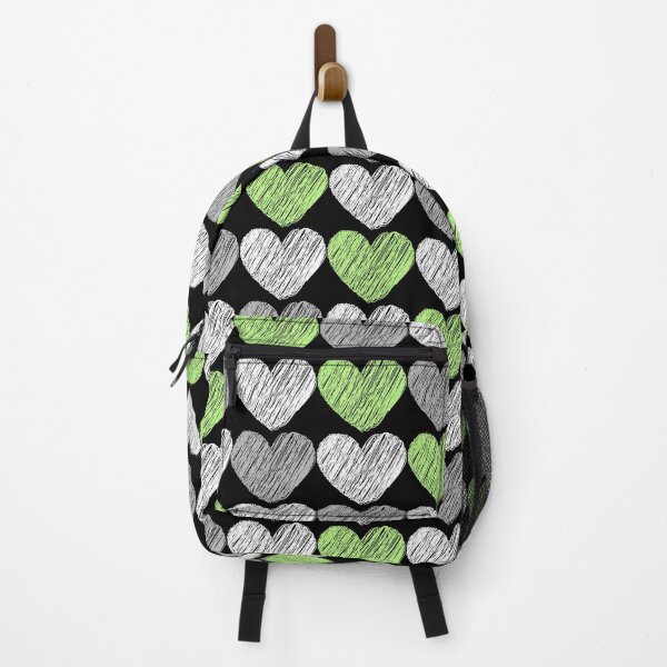 Item preview, Subtle Agender Flag Hearts Pattern designed and sold by ontrendshirts.
