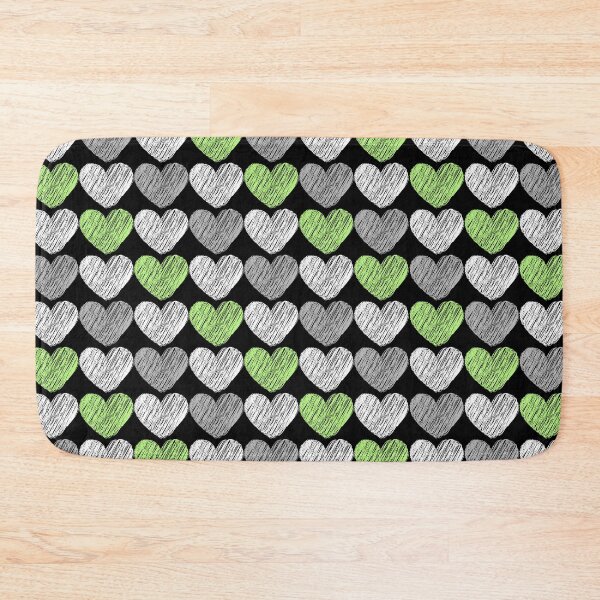 Item preview, Subtle Agender Flag Hearts Pattern designed and sold by ontrendshirts.